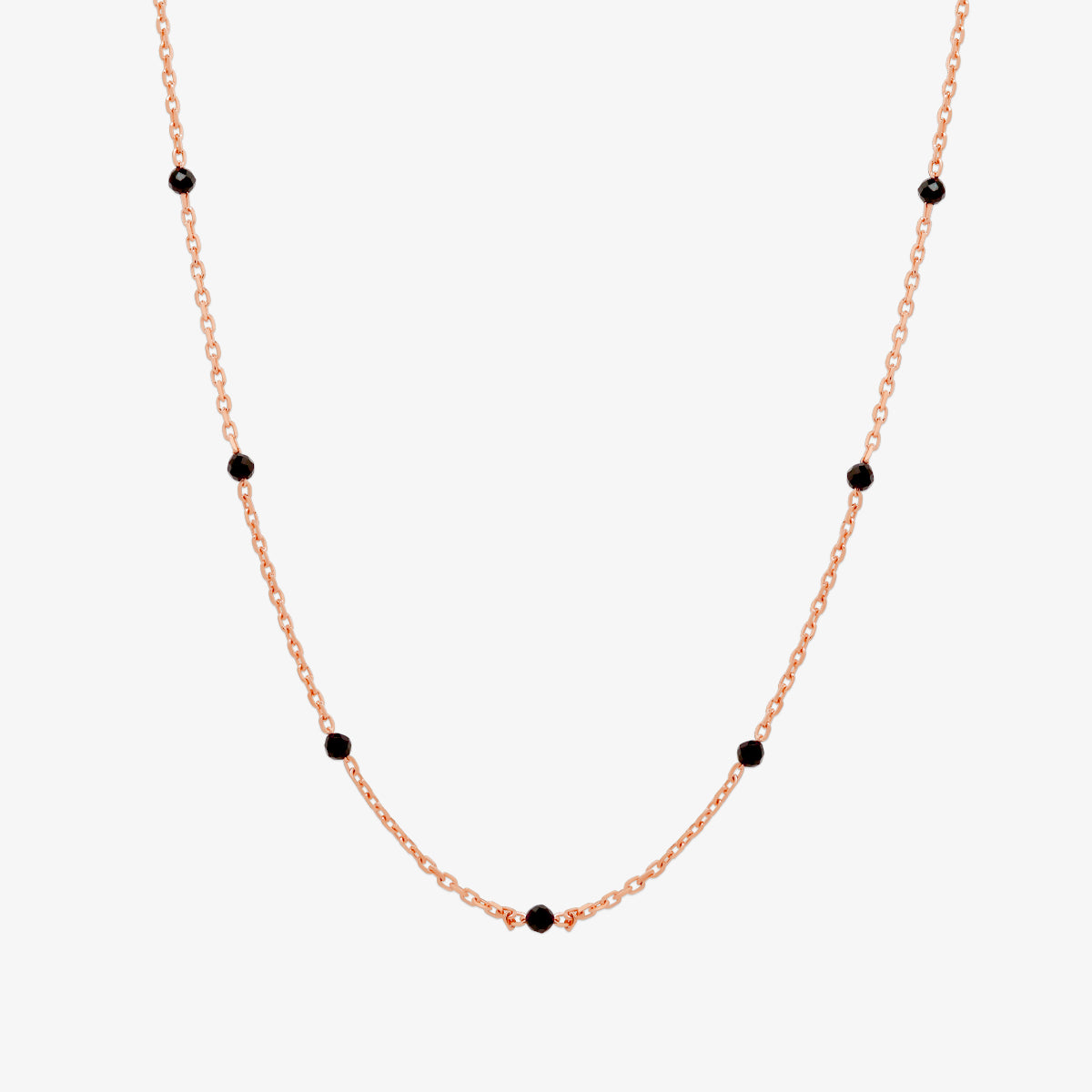 Black spinel relay necklace-6