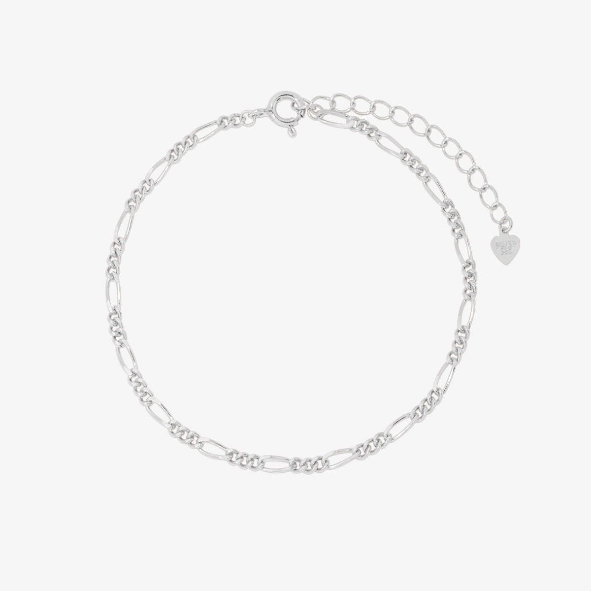 Thick chain heart bracelet-4