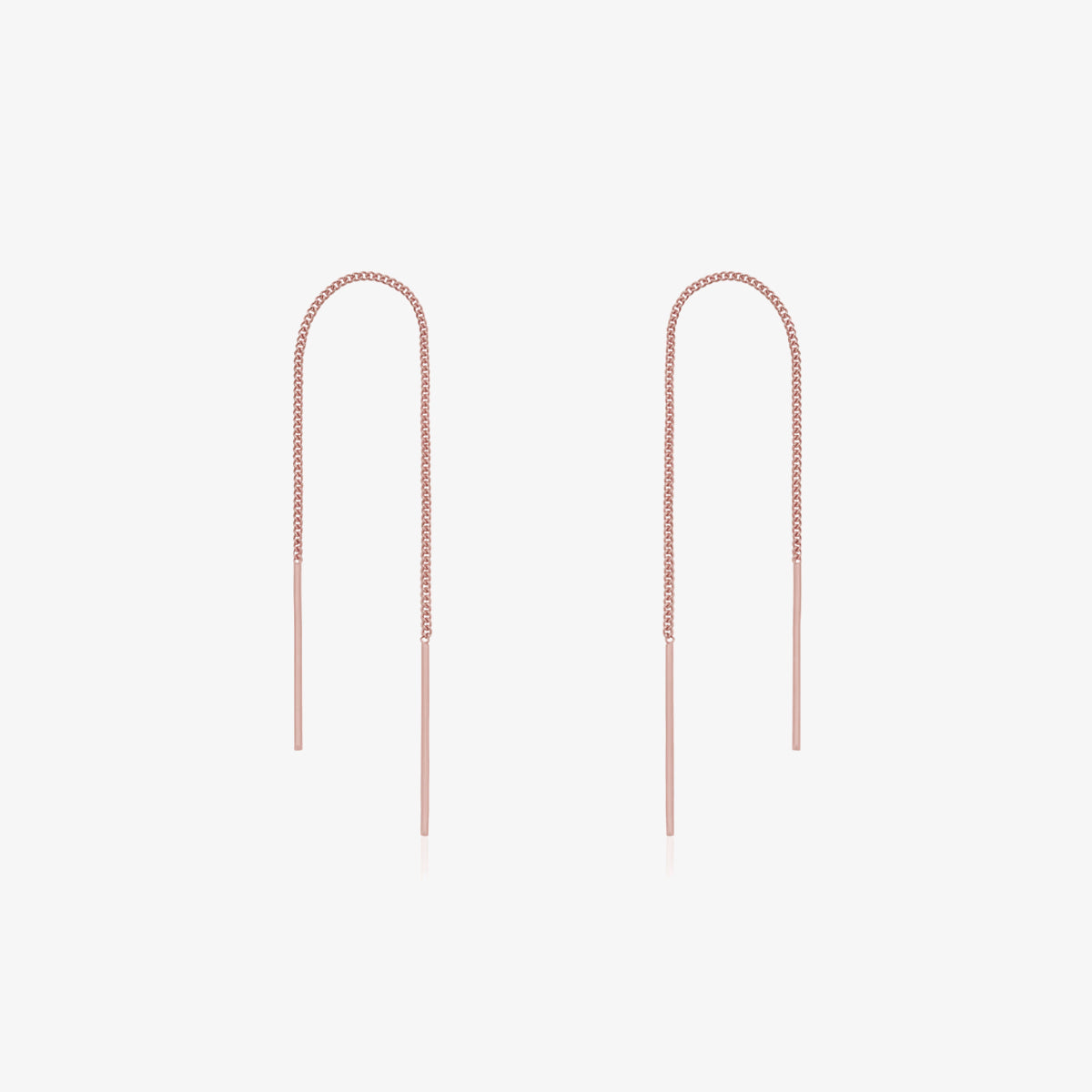 Drop stick short threader earrings-6