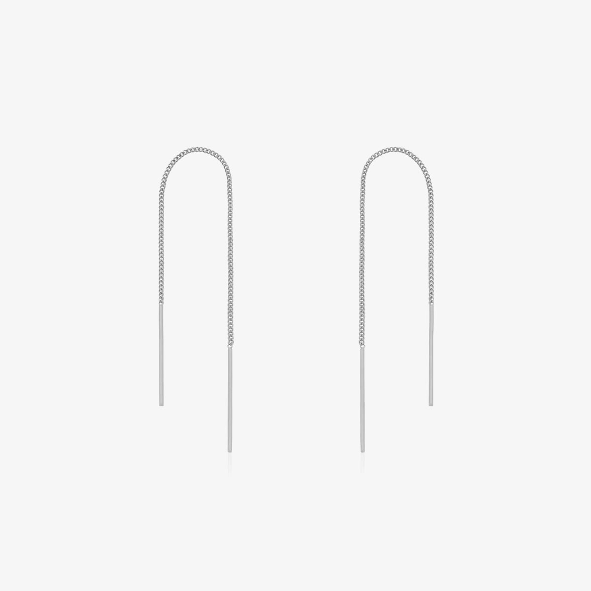 Drop stick short threader earrings-5