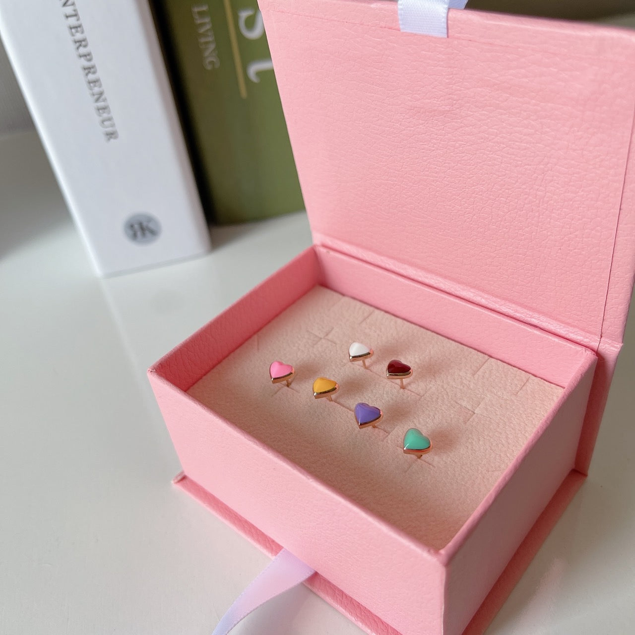 Epoxy heart barbell-1