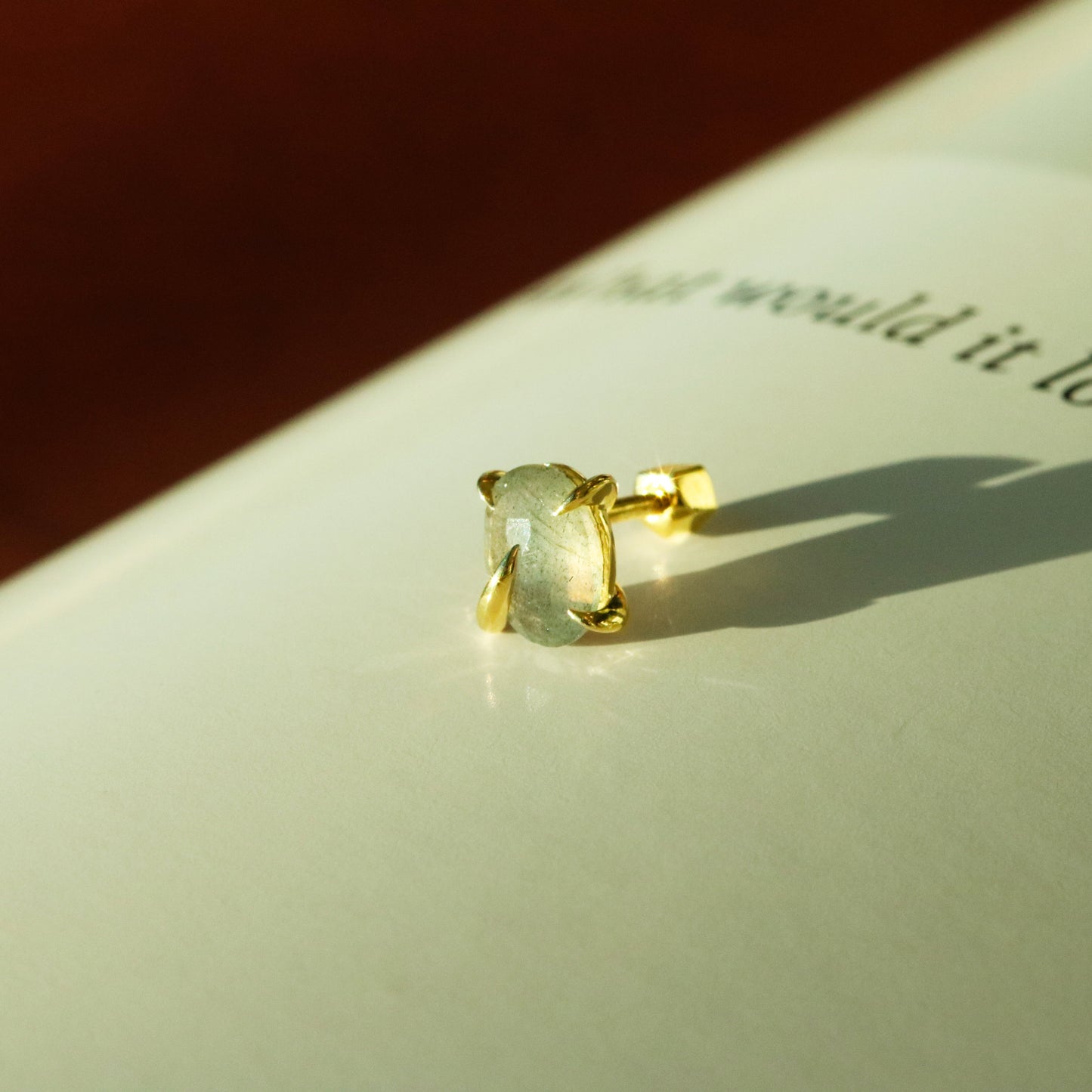 Labradorite barbell-0