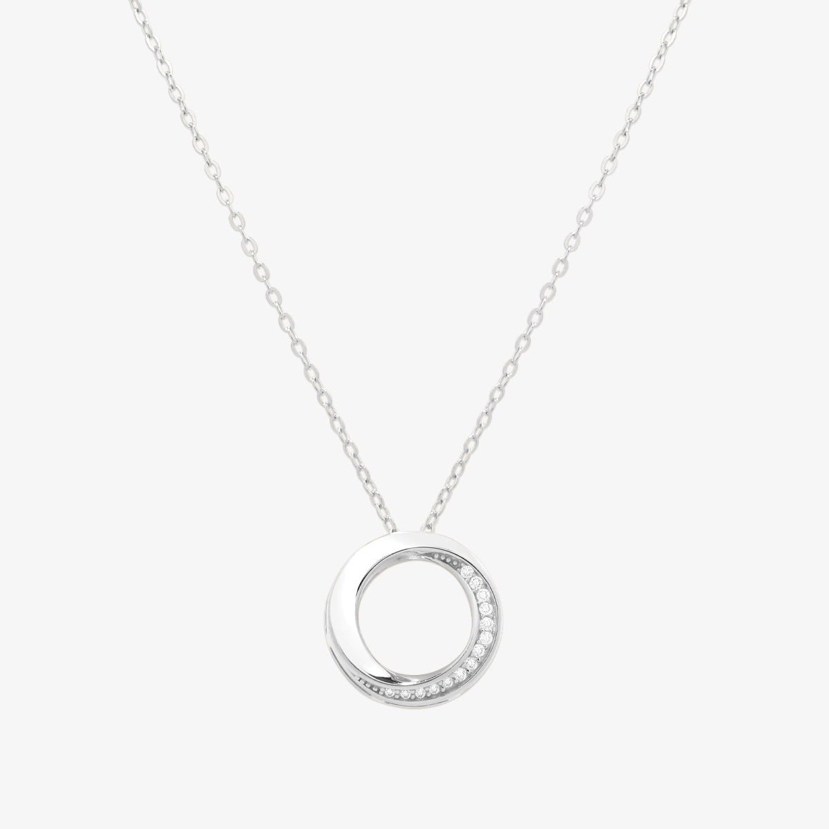 Circle cubic necklace-1