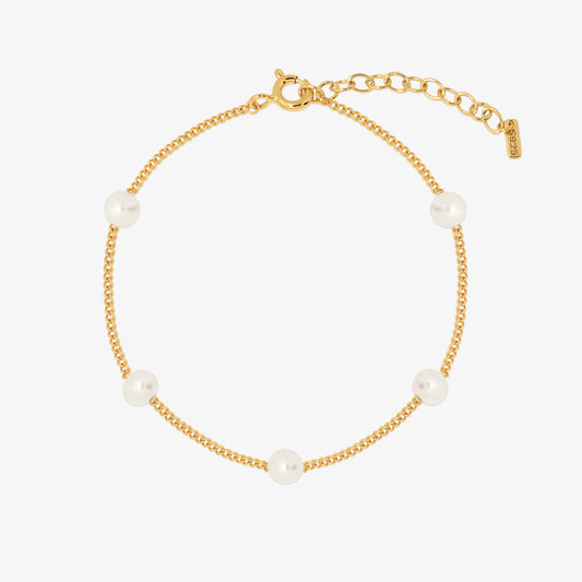 Five pearl relayed bracelet-0