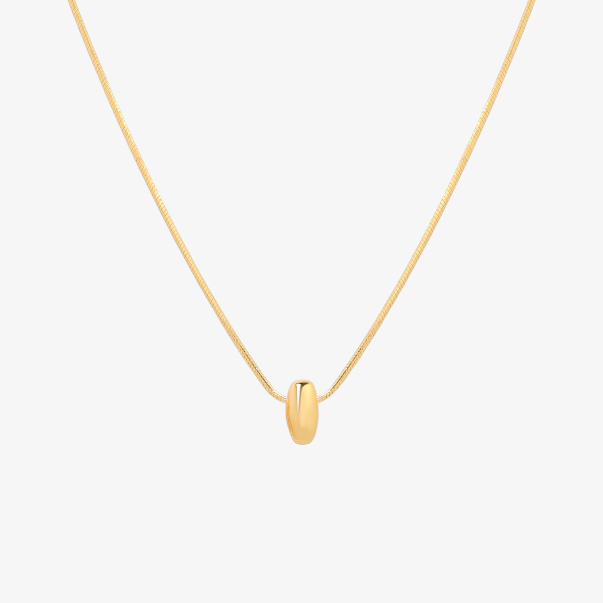 Bubble Initial Pendant Necklace-8